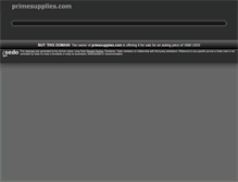 Tablet Screenshot of primesupplies.com